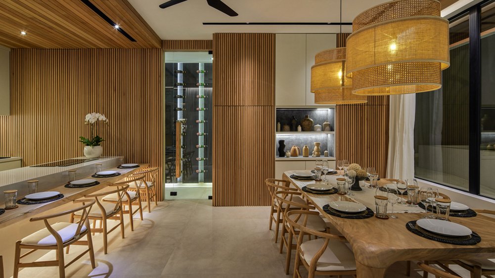Villa Nini Elly - Interior dining and breakfast counter
